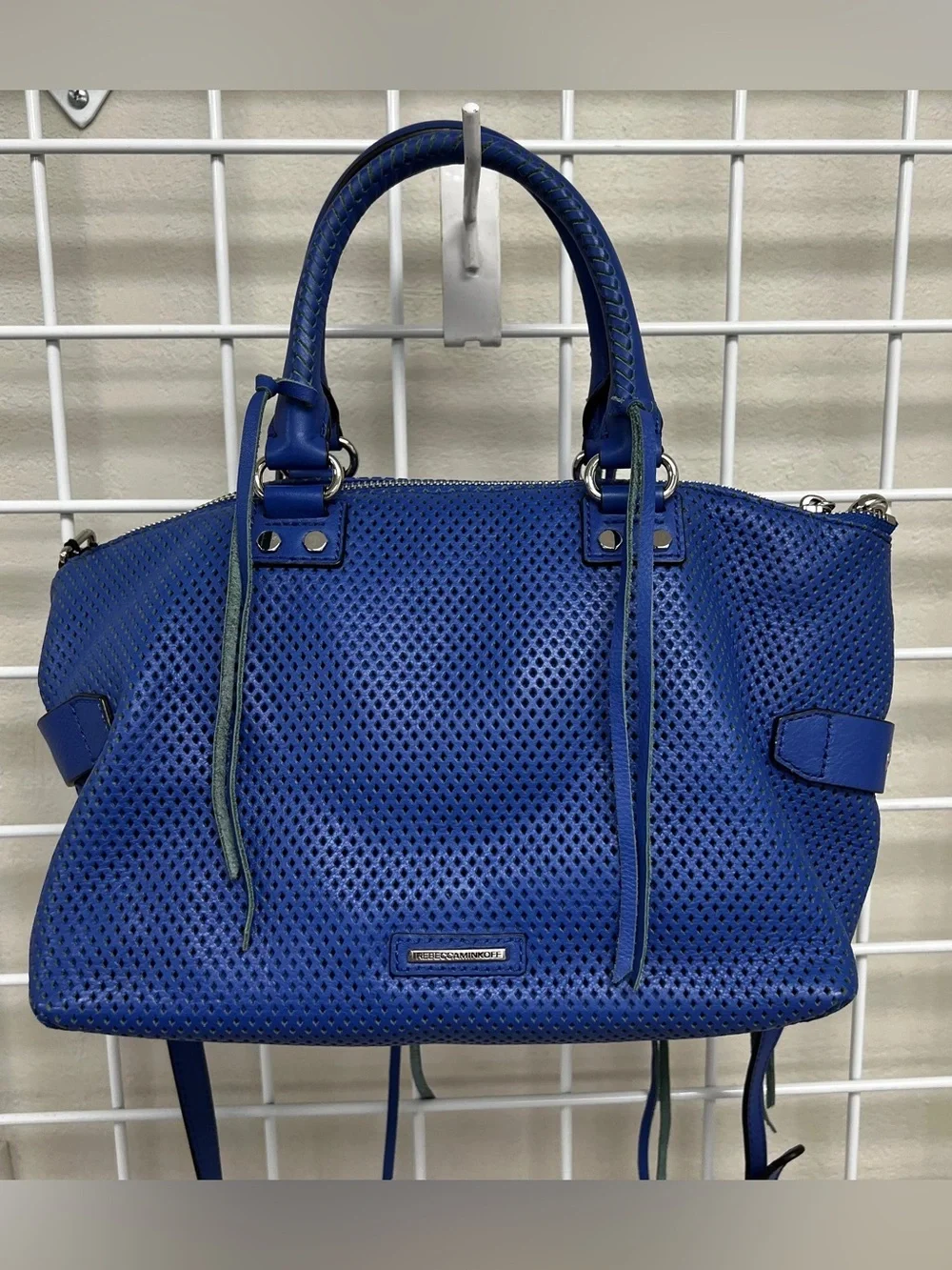 Rebecca Minkoff Blue Micro Moto Satchel